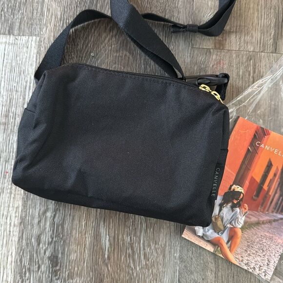 Canvelle Women's Black Crossbody Belt Bag G-68883955 Size Original NWT - Picture 5 of 9